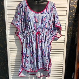 Classic Southern Smocks Sailboat Kaftan